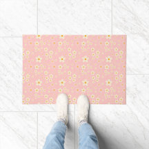 Groovy Blush Boho Madeliefje Bloem Tuin Patroon Wr