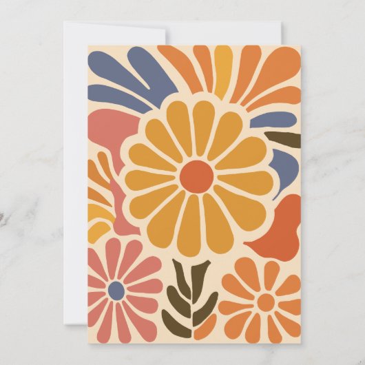  Groovy Boho Beachy Fun Vibes Bruiloft Kaart (Achterkant)