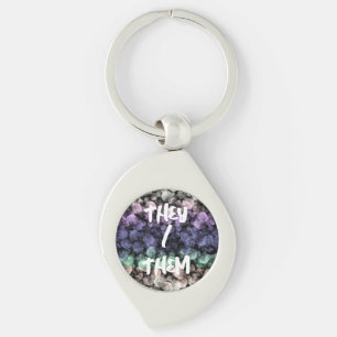Groovy Boho Bellen Eclectische Uingender Pride Vla Sleutelhanger