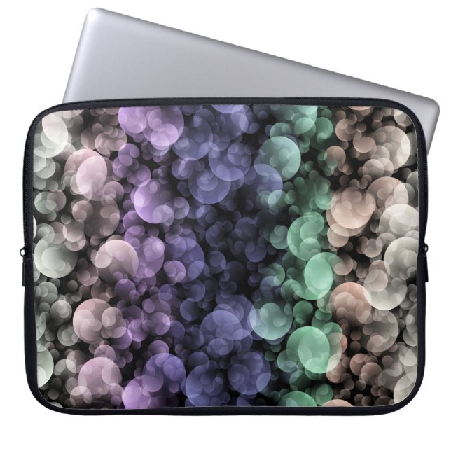 Groovy Boho Bubbles Eclectische Uingender Pride Vl Laptop Sleeve (Voorkant)