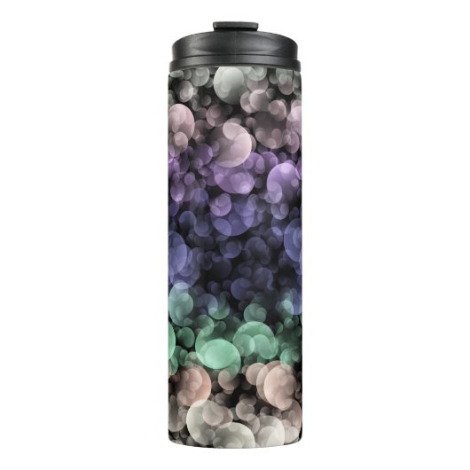 Groovy Boho Bubbles Eclectische Uingender Pride Vl Thermosbeker (Voorkant)