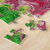 Groovy Boho Hippie Funky Spiral Fractal Art Legpuzzel (Zijkant)