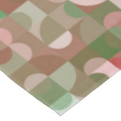 Groovy Boho Mod Retro Geometric Kerstmis Tafelkleed (Gekanteld)