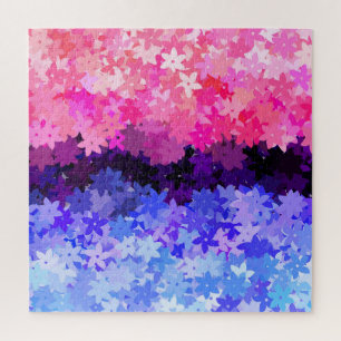 Groovy Boho Quirk Retro Bloem Omniseksueel Pride Legpuzzel