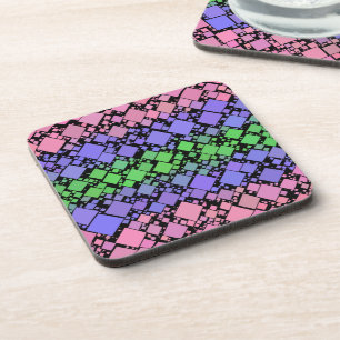 Groovy Boho Retro Mod Geometrische Trigender Pride Bier Onderzetter