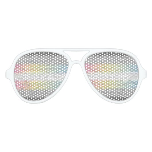 Groovy Boho Trippy Abstract Demifluid Pride Flag Aviator Zonnebril (Voorkant)
