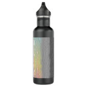 Groovy Boho Trippy Abstract Demifluid Pride Flag Waterfles (Rechts)