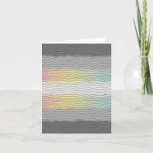 Groovy Boho Trippy Abstract Demifluid Pride Vlag Bedankkaart