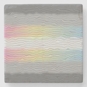 Groovy Boho Trippy Abstract Demifluid Pride Vlag Stenen Onderzetter