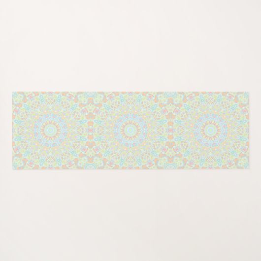 Groovy Boho Trippy Eigenzinnige Kleurrijke Pastel  Yogamat (Achterkant (horizontaal))