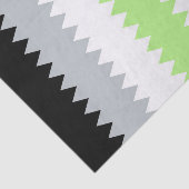 Groovy Boho ZigZag Abstract Agender Pride Flag Tissuepapier (Detail)