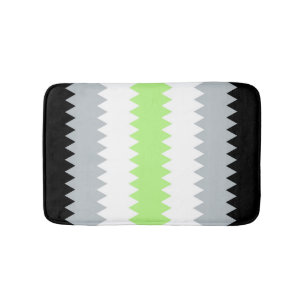 Groovy Boho ZigZag Abstract Agender Pride Vlag Badmat