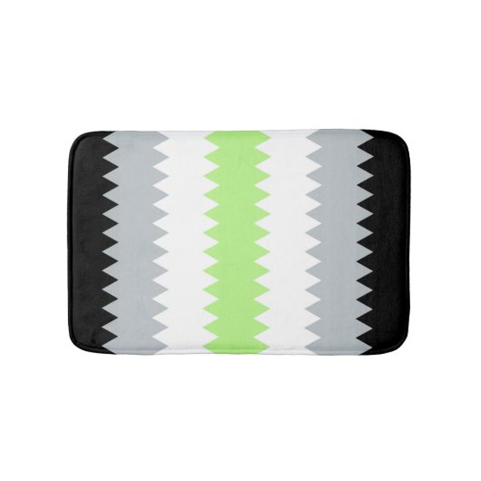 Groovy Boho ZigZag Abstract Agender Pride Vlag Badmat (Voorkant)