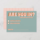 Groovy Bold Groen Roze Rood Funky RSVP