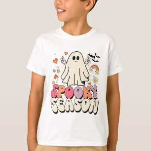 Groovy Boo Ghost Spooky Halloween Kostuums Mannen T-shirt