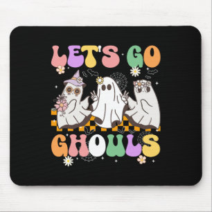 Groovy Boo Lets Go Ghouls Halloween Ghost Women Gi Muismat