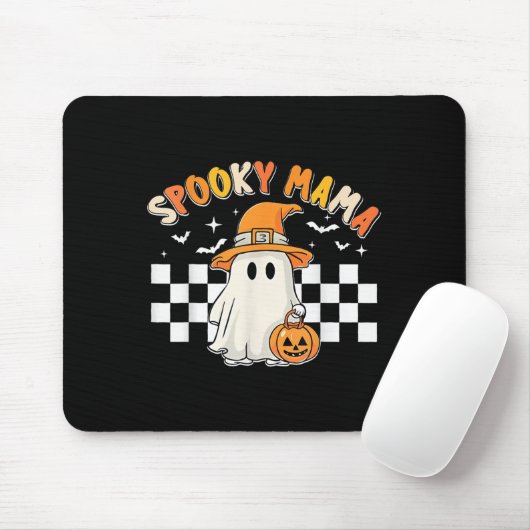 Groovy Boo One Soky Mama First Halloween Birthday Muismat (Met muis)