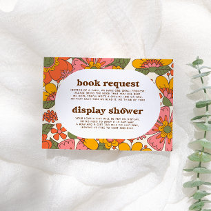 Groovy Books for Baby & Display Shower Baby shower Informatiekaartje