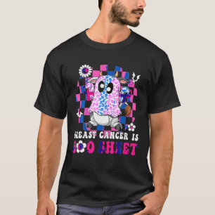 Groovy borstkanker is boekenblad Halloween Koe FU T-shirt