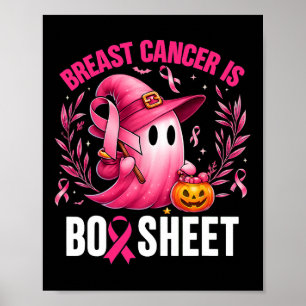 Groovy Borstkanker Is Boo Sheet Awareness Halve Poster