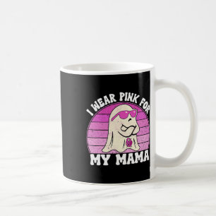 Groovy Breast Cancer Awareness Ghost I Draag Pink Koffiemok