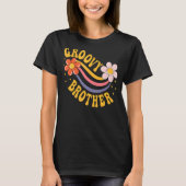 Groovy Brother 70's Aesthetisch 1970's Retro Broth T-shirt (Voorkant)