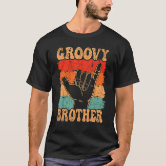 Groovy Brother 70s Aesthetische Nostalgia 1970's R T-shirt