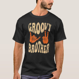 Groovy Brother 70s Aesthetische Nostalgia 1970's R T-shirt