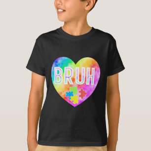 Groovy Bruh Autisme Bewustzijn Puzzelstuk Voor Jon T-shirt