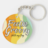 Groovy Bull Dog Keychain (Achterkant)
