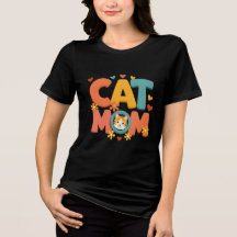 Groovy Cat Mom Retro 70s Typography Design