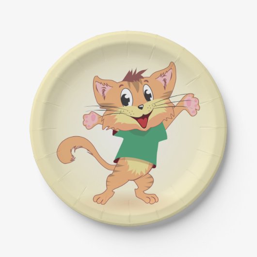 Groovy Cat Papieren Bordje (Voorkant)