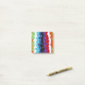 Groovy Celestial Stripe Bold Kleurrijk Abstract Post-it® Notes (Op bureau)