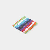 Groovy Celestial Stripe Bold Kleurrijk Abstract Post-it® Notes (Schuin)