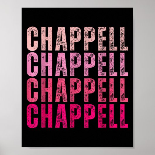 Groovy Chappell First Name D Chappell Tees Meme Poster (Voorkant)