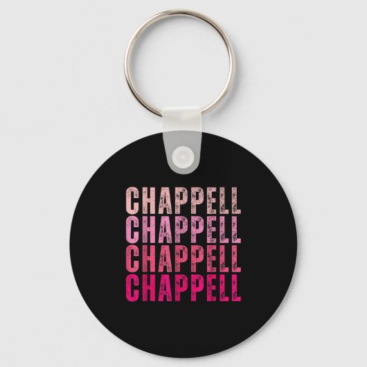 Groovy Chappell First Name D Chappell Tees Meme  Sleutelhanger (Voorkant)