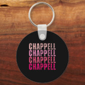 Groovy Chappell First Name D Chappell Tees Meme  Sleutelhanger (Voorkant)