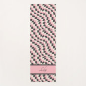 Groovy Checkerboard Pattern, Y2K 90s Yoga Mat (Voorkant)