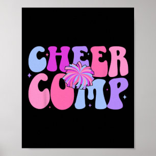 Groovy Cheer Comp Dag Cheerleading Competitie Dag Poster