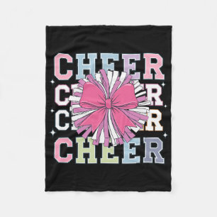 Groovy Cheer Coquette Strik Cheerleading Liefhebbe Fleece Deken