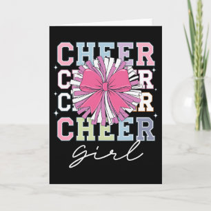 Groovy Cheerleader Coquette Strik Meisjes Cheerlea Kaart