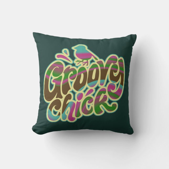Groovy Chick Kussen (Voorkant)