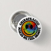 Groovy Chiropractic Button (Voorkant /achterkant)