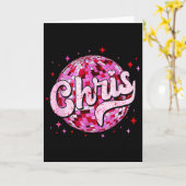 Groovy Chris First Name D I Love Chris Tees Meme  Kaart (Gele Bloem)