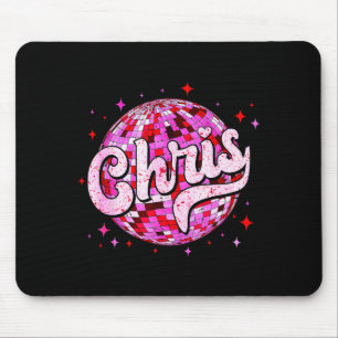 Groovy Chris Voornaam D I Love Chris T-shirts Meme Muismat