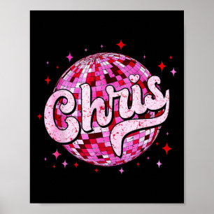 Groovy Chris Voornaam D I Love Chris T-shirts Meme Poster