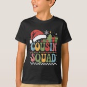 Groovy Christmas Cousin Squad Xmas Matching Boys G T-shirt (Voorkant)