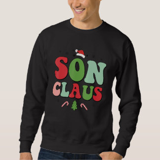 Groovy Christmas Son Claus Team Santa Elf Matching Trui
