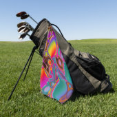 Groovy Color Burst Golfhanddoek (Groen)