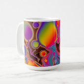 Groovy Color Burst Koffiemok (Voorkant links)